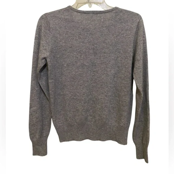 Gray Cashmere Wool Sweater Soft Forever Ever‎ Crewneck Oversized Cozy Cabin - Picture 4 of 7